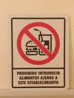 Prohibido Introducir Alimentos Mercadolibre
