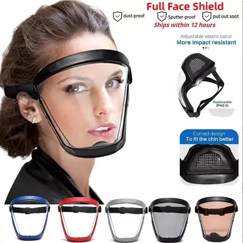 Protetor facial de plástico com arnês Genérica ace shield, Faceshield