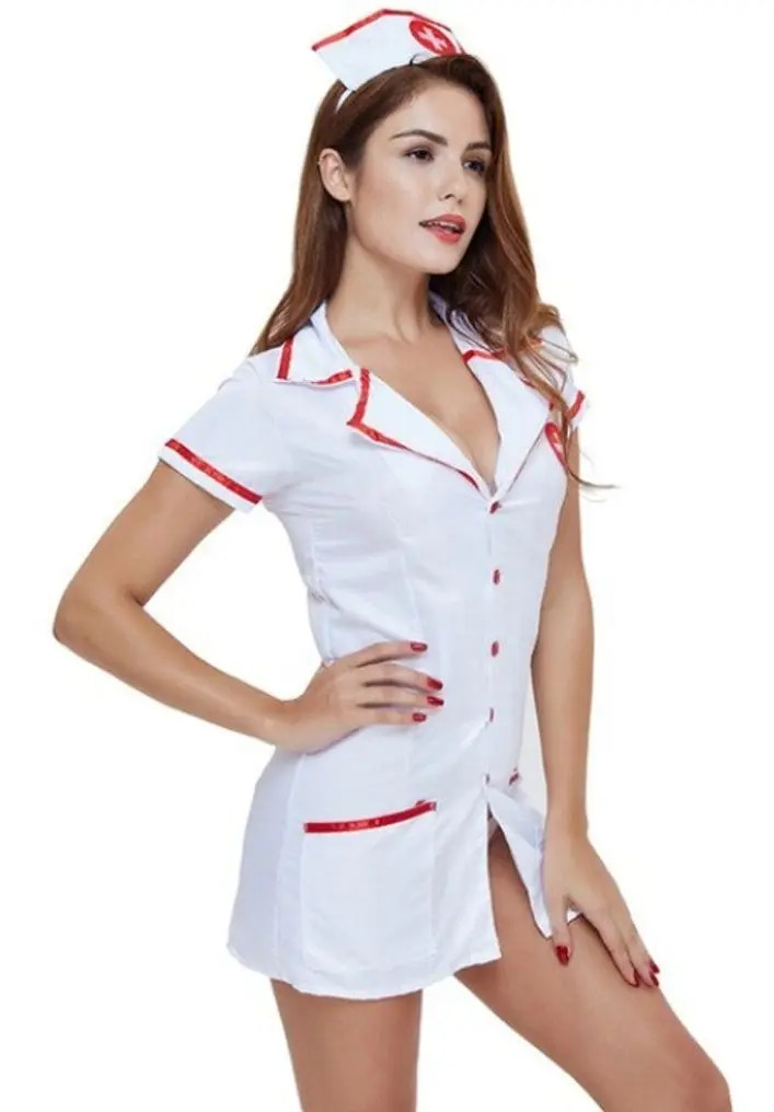 Disfraz Enfermera Traje Erotico Vestido Lenceria Baby Doll Mercado Libre