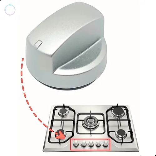 Botão Cooktop Electrolux Gt75x Gt60x Gt75p Original 1 Unidad