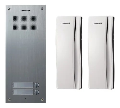 Kit Portero Electrico Commax 2 Departamentos Telefonos Audio