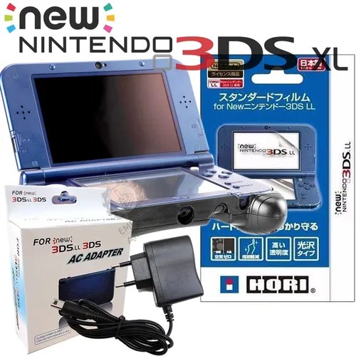 Kit Hand Grip + Película + Fonte P/ Nintendo New 3ds Xl Nfe MercadoLivre