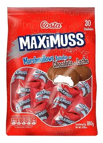 Maximus Marshmallow /chocolate Costa Bolsa 180gr | Cuotas sin interés