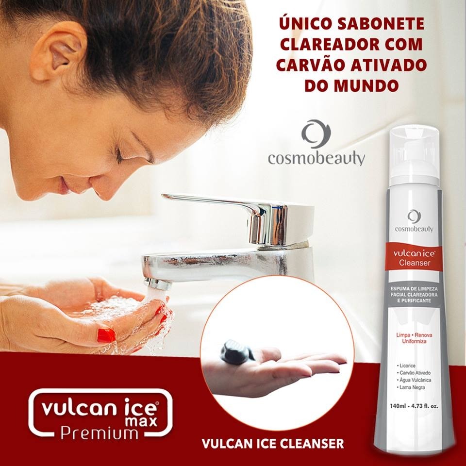 Vulcan Ice Cleanser Clareador Cosmobeauty Parcelamento sem juros