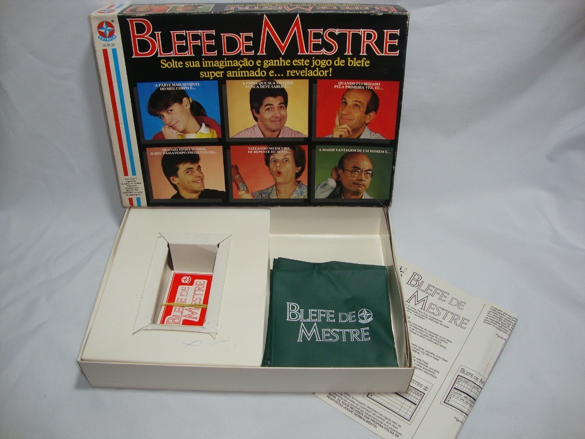 Antigo Jogo Blefe De Mestre Estrela Anos 80 Jog04 MercadoLivre
