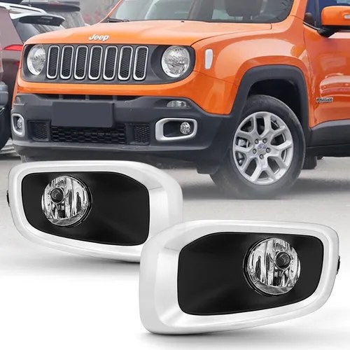 Par Faros Niebla Jeep Renegade 2015 2016 2017 Con Parrillas Envío gratis