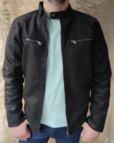 Campera Símil Cuero Piel Int. Hombre Importada Envío Gratis | Angelizmoda