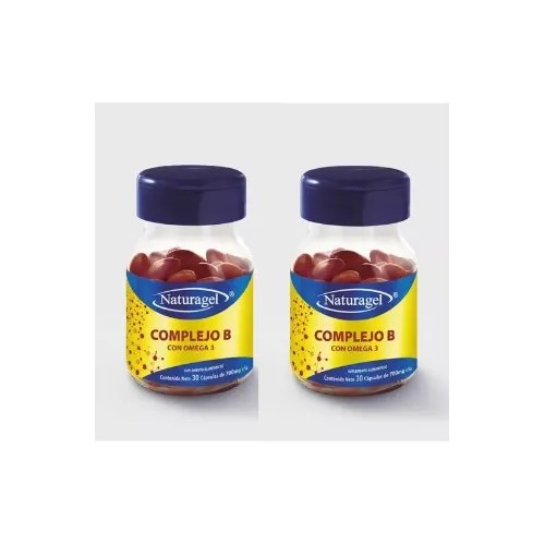 2pack Naturagel Complejo B Con Omega 3 700 Mg 30 Caps Sfn MercadoLibre
