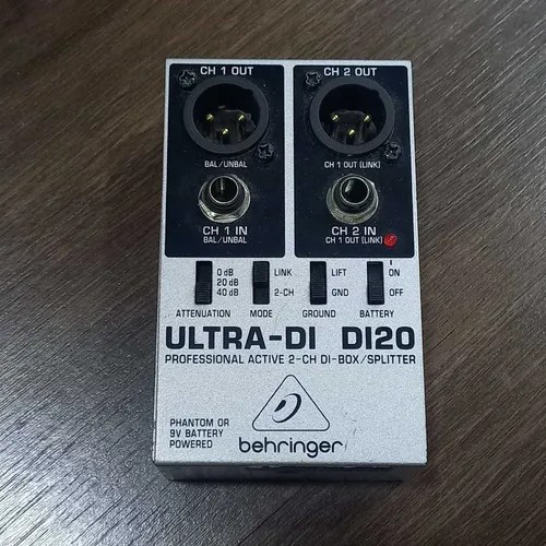 Direct Box Ativo 2 Canais Behringer Di20 Ultradi Usado Parcelamento