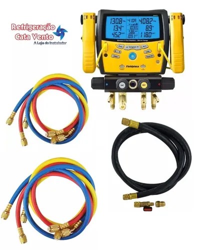 Manifold Dig Sman460 Fieldpiece C Mangueira Vacuo Mastercool