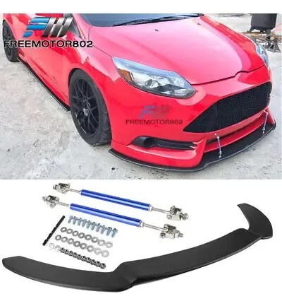Fits 13-14 Ford Focus St Front Bumper Lip Splitter Matte Zzg | Meses