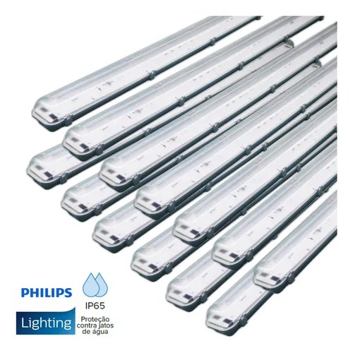 Kit 13 Luminárias Herméticas Prova D'água Tcw063 Philips Frete grátis