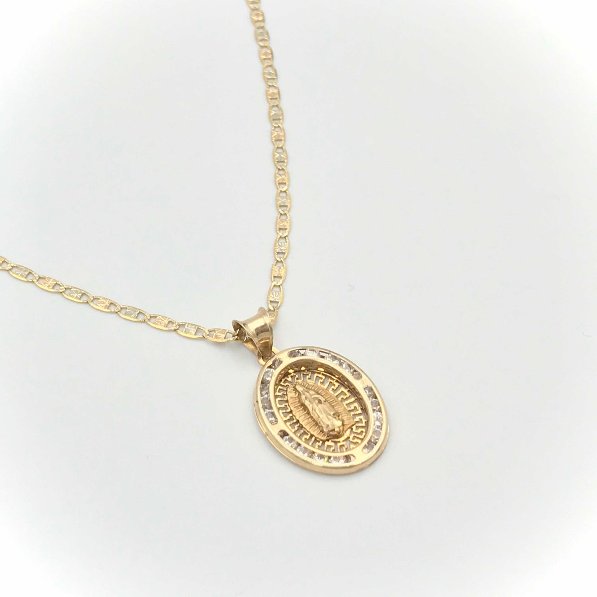 Cadena Niña Oro Fino 10k Medalla Bautizó 55 Cm / 2 Mm Meses sin intereses