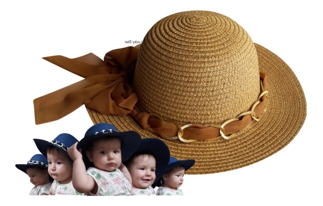 Chapéu Praia Infantil Bebê 0 Até 3 Anos Piscina Mercado