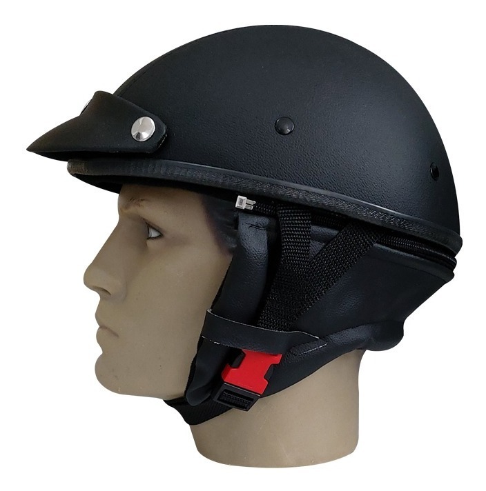 Capacete Custom Coquinho Couro Scooter Moto Elétrica Ccc03.6 Mercado