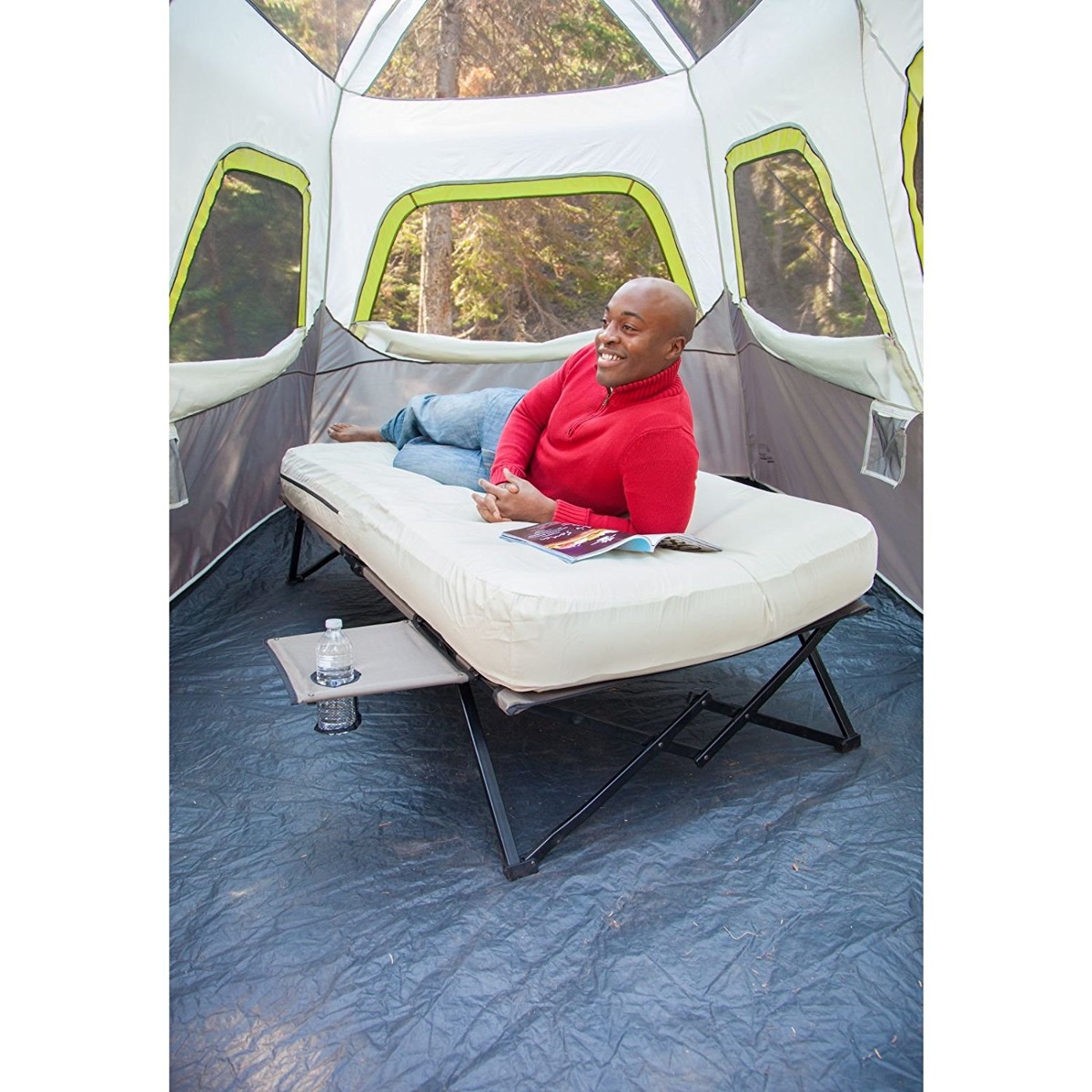 Cama Catre Plegable Para Acampar Colchon Inflable C/base452 Mercado
