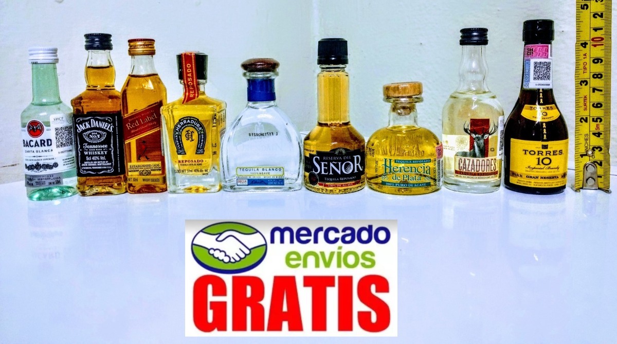 Botellas Miniatura Colección Regalo Recuerdo Kit M2 Mercado Libre