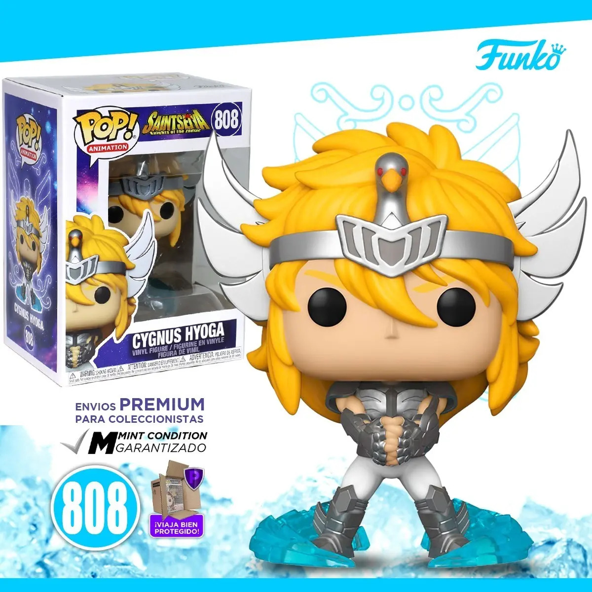 Funko Pop Caballeros Del Zodiaco Hyoga De Cisne 808 Mercado Libre