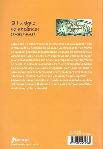 Libro Nuevo, Si Tu Signo No Es Cancer, Graciela Bialet | Danieljal