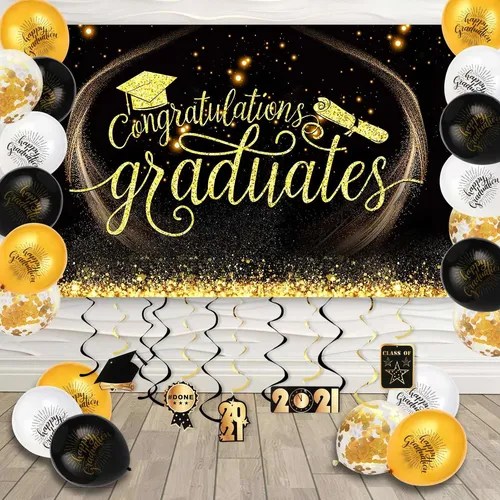 38pcs Graduation Decorations 2021 graduation Party Supplies Meses sin