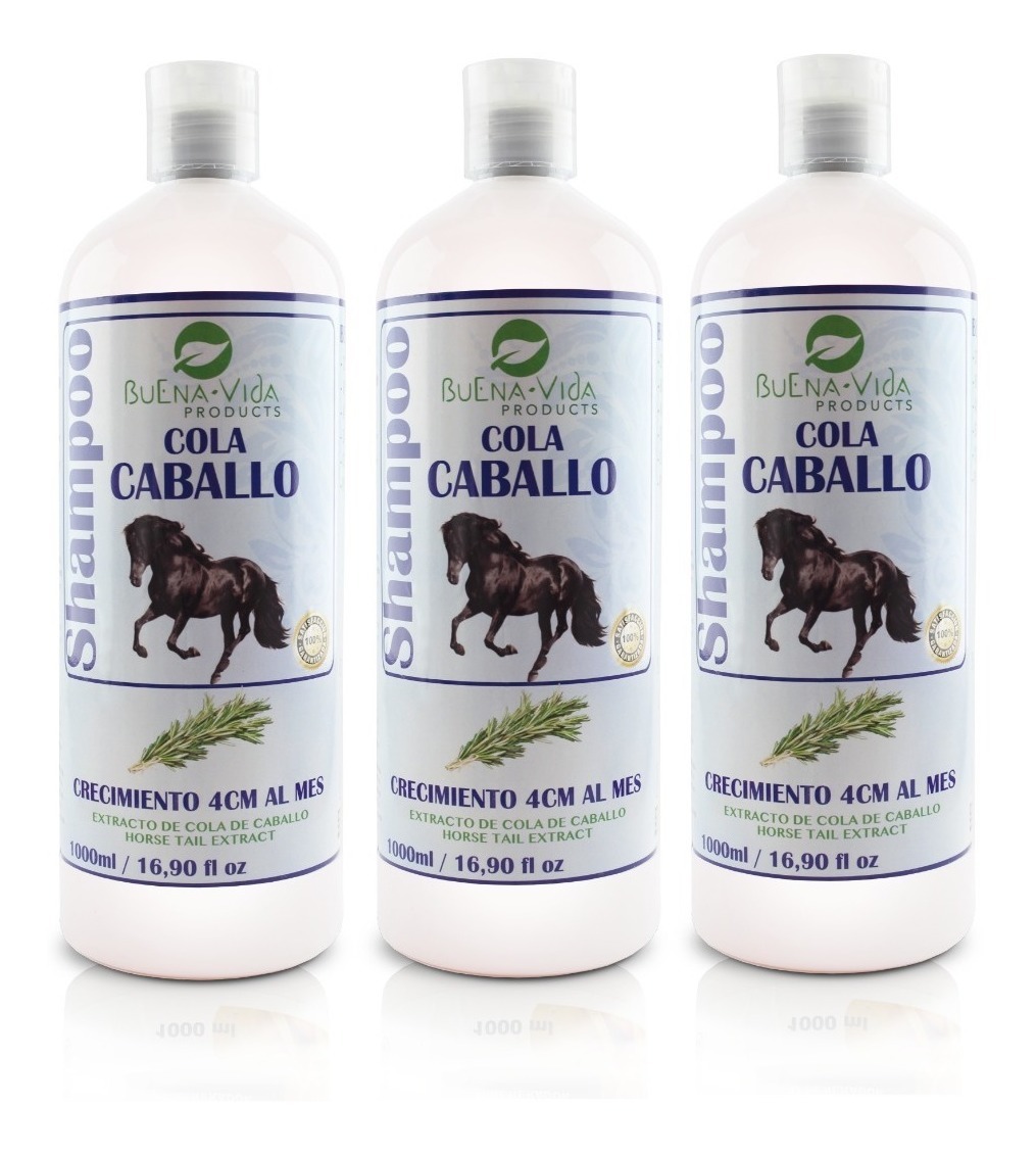 Shampoo Cola De Caballo Tripack 1 Litro C/u Envio Gratis Meses sin