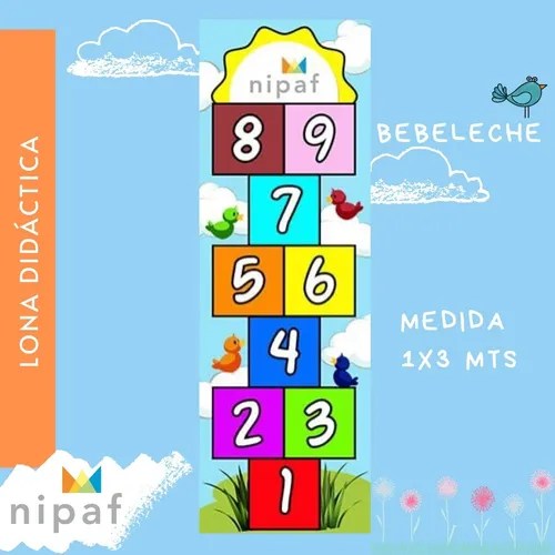 Bebeleche Gigante Lona Material Didáctico Juegos Meses sin intereses