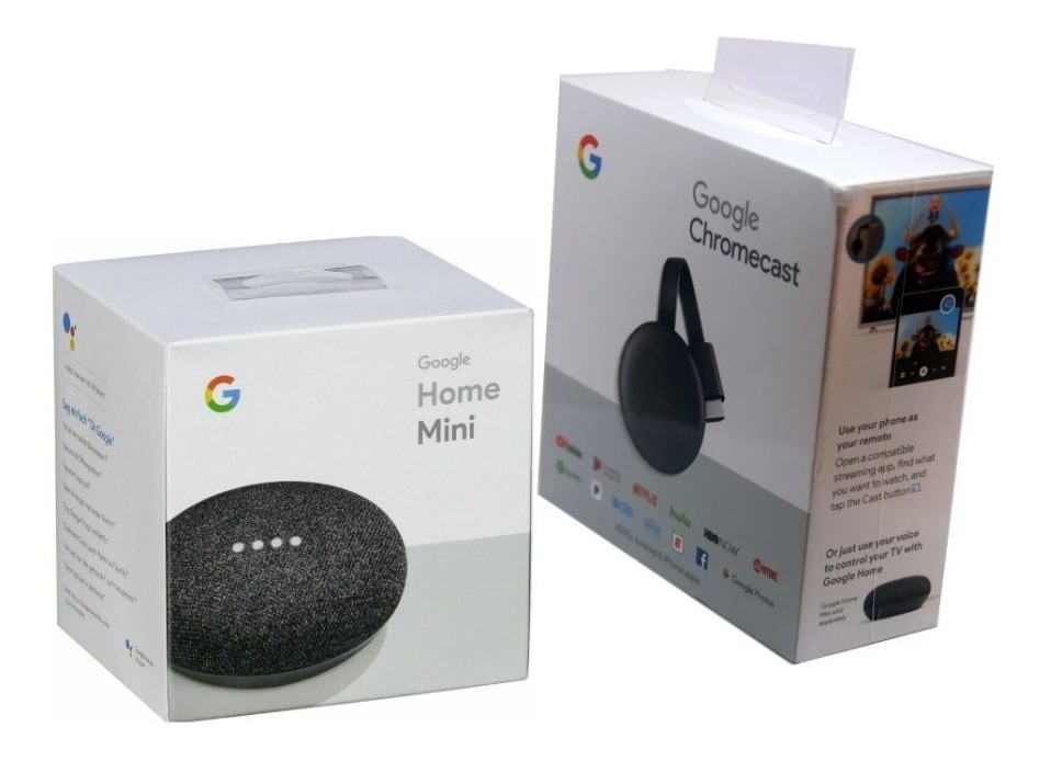 Kit Google Chromecast 3ra Gen + Home Mini Asistente Virtual Mercado Libre