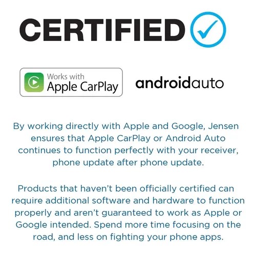 Jensen J1ca7 7 Pulgadas Certificado Apple Carplay Android Au | Envío gratis