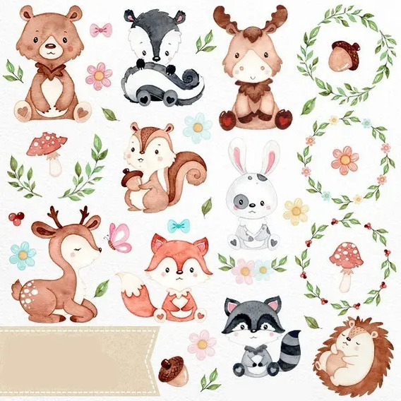 Animalitos Del Bosque Png | Mercadolibre 📦