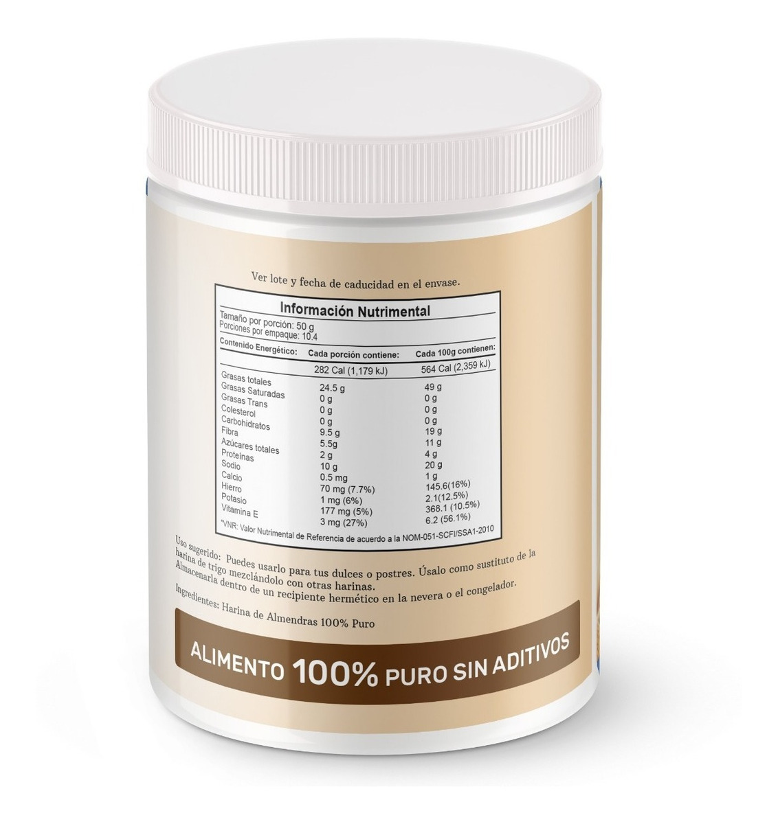 Harina De Almendras 500 Gramos MercadoLibre