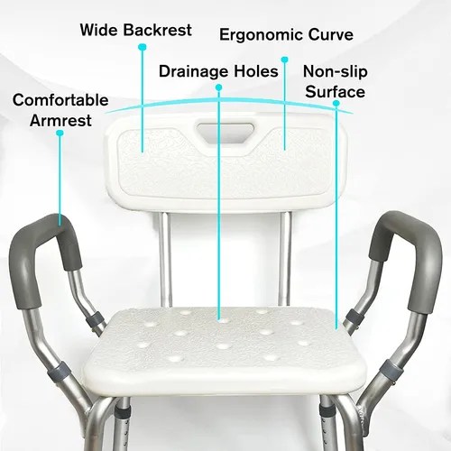 Maycare Heavy Duty Shower Chair Bath Seat For Inside Shower, Envío gratis