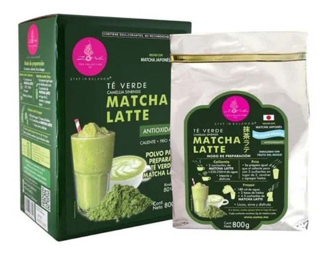 Té Verde Matcha Latte Zoma Antioxidante Caliente Frío Frappé Envío gratis