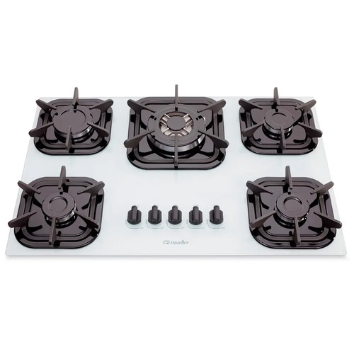Fogão Cooktop Branco 5 Bocas Tripla Chama Mueller Pre R 729,00 em