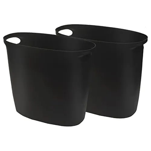 Small Trash Can,2.6 Gallon Plastic Bathroom Wastebasket... Envío gratis