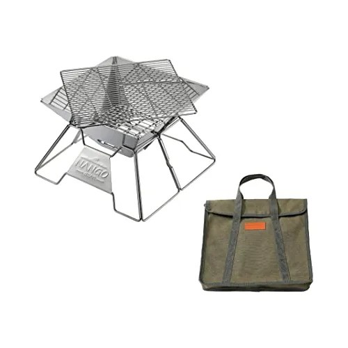 Flatpack Camping Grill Wood Burning Stove Grill Stain... Cuotas sin