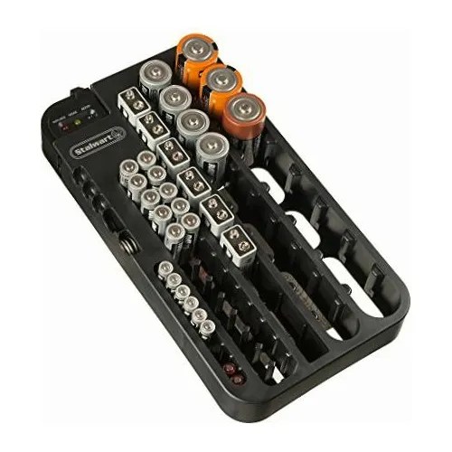 Stalwart 75st6015 Battery Organizer Caddy With Tester, Meses sin