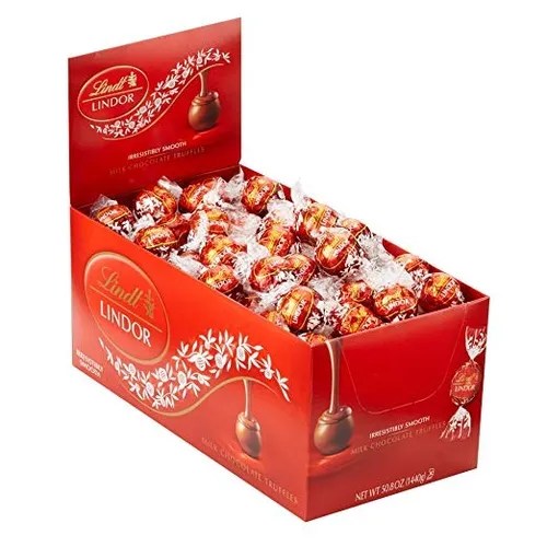Lindt Lindor Leche Trufas De Chocolate, Kosher, 120 Conde, 5 Envío gratis