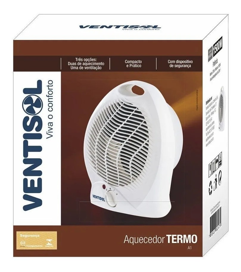 Aquecedor Portátil Elétrico 127v/220v Termoventilador A1 Mercado Livre