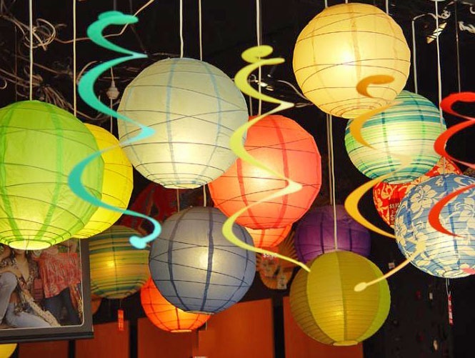 10 Luminária Japonesa De Papel Para Decoração 20cm Mercado Livre