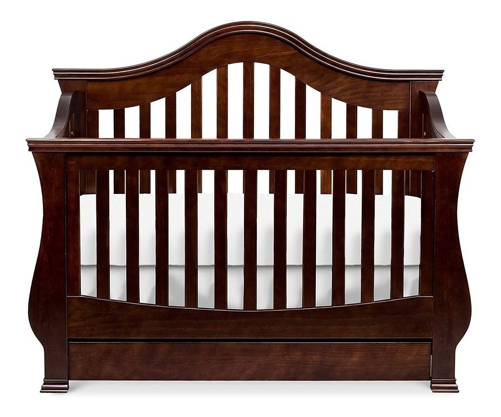 Cuna Madera Americana Con Barandal/cajón Ashbury 4 En 1