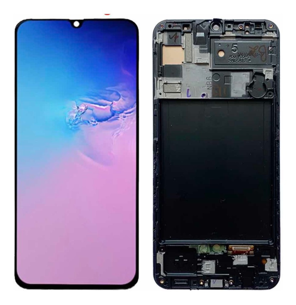 Pantalla Display Samsung A50 A505 Amoled Con Marco Mercado Libre