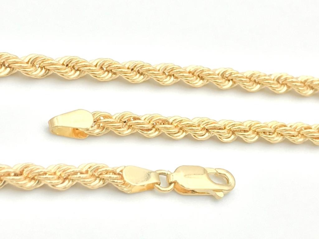 Cadena Gruesa Oro Amarillo 10k Torsal 50 Cm / 4 Mm Mercado Libre