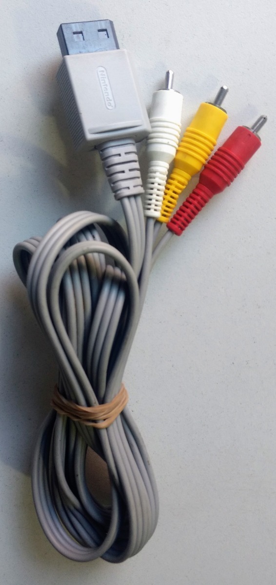 Cable Av Original Nintendo Wii / Wii U * Mundo Abierto Vg * Mercado Libre