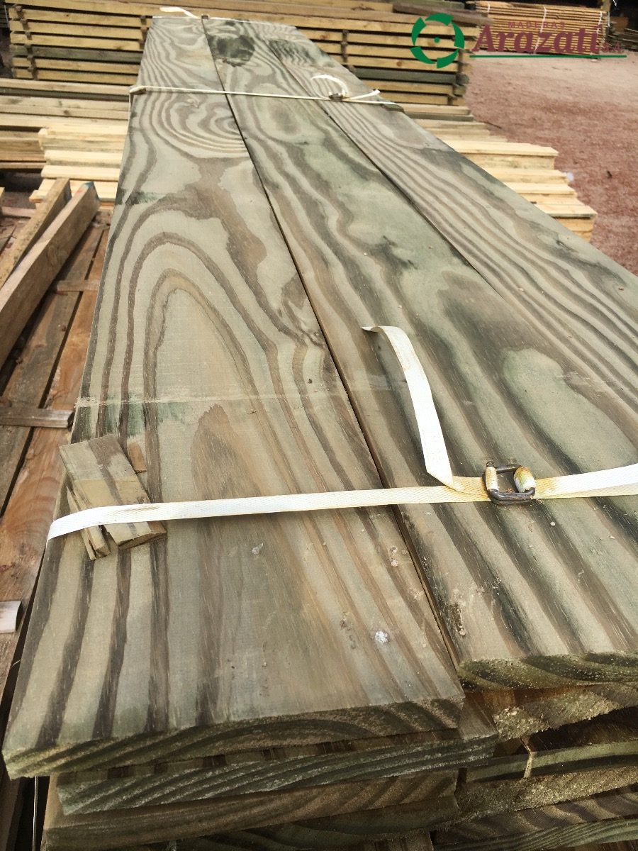Tablas Tratadas Cca 1x8x3,30m Cepilladas Arazati Maderas Mercado