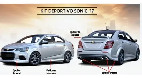 Body Kit Chevrolet Sonic 2017 Gm Parts | Meses sin interés