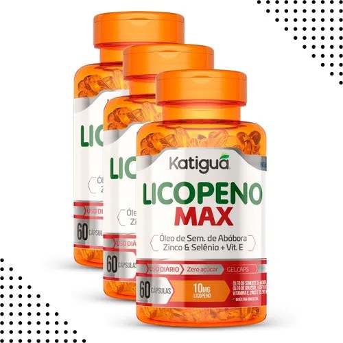 Licopeno Max 60caps 1000mg Antiox Prost Tomate Kit C3 Parcelamento