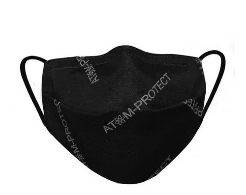 Barbijo Atom-Protect Tapaboca Conicet Negro Con Clip Nasal | Cromix.ar