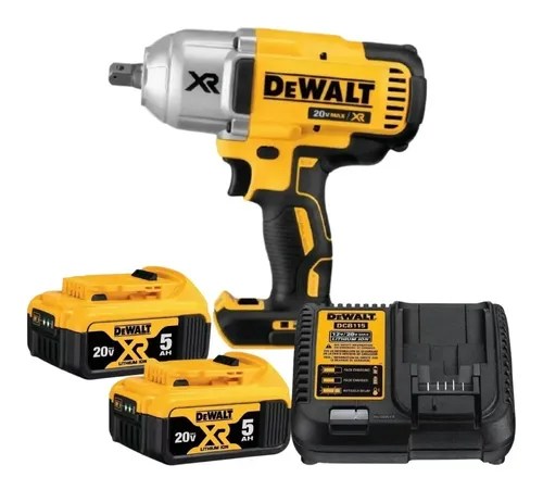 Llave de impacto, 2 baterías, 20 V, 5 Ah, Dewalt Dcf899 Carreg Rap