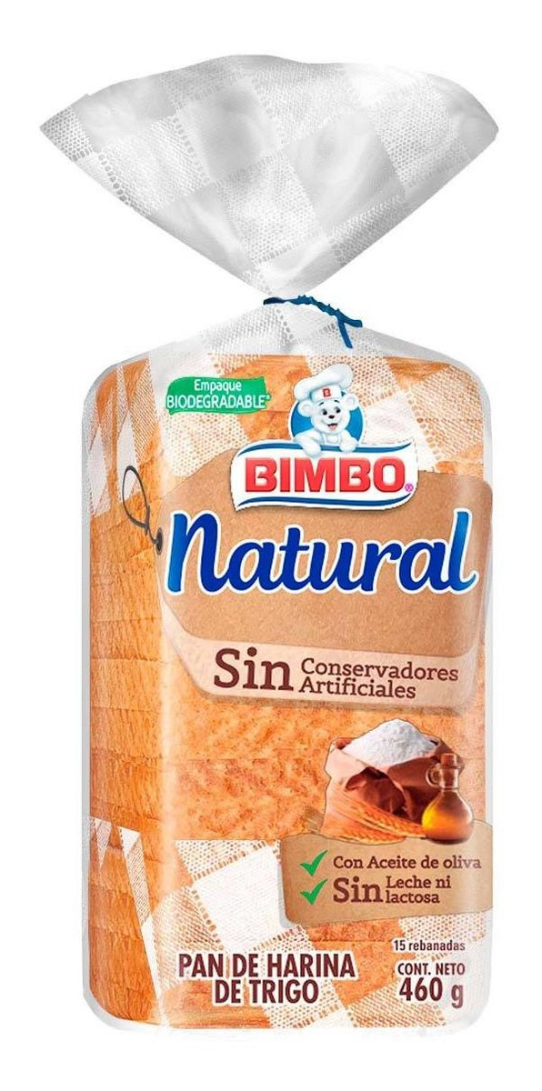 Pan Bimbo Natural 460g MercadoLibre