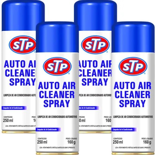 4 Higienizador De Ar Condicionado Auto Air Cleaner Stp Limpa Frete grátis